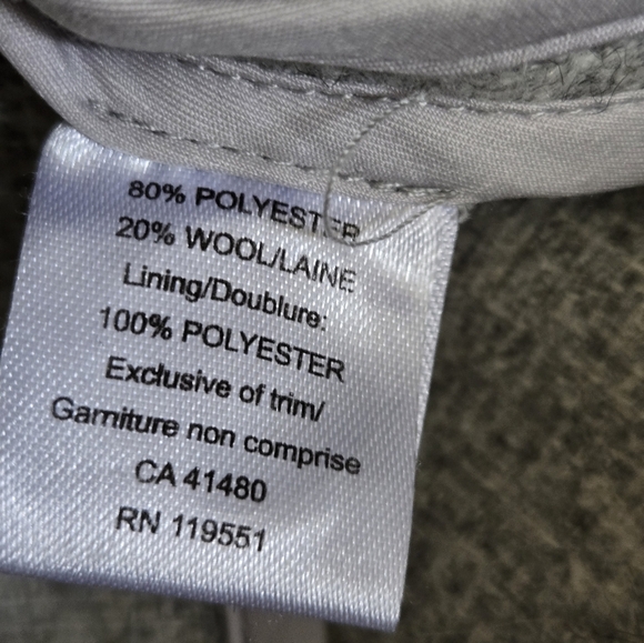 GENTLE FAWN Heather Grey "Kyleen" Wool Blend Sweater Jacket. Size Small - Picture 12 of 15